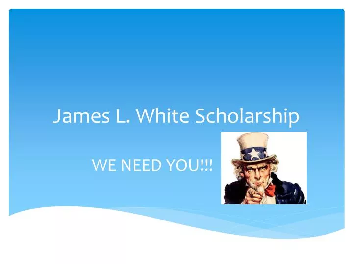 james l white scholarship