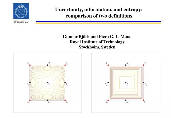 uncertainty information and entropy comparison of two definitions