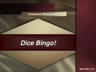 Dice Bingo!