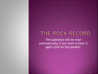 The Rock Record