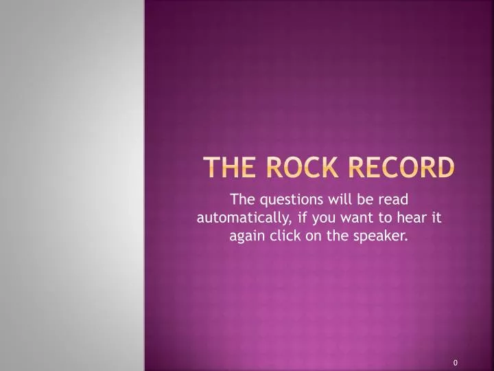 the rock record