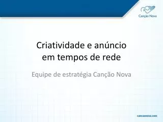 criatividade e an ncio em tempos de rede