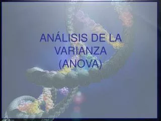 an lisis de la varianza anova