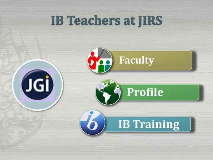 ib teachers at jirs