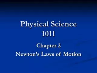 Physical Science 1011