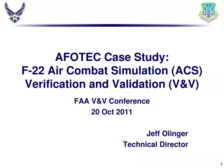 afotec case study f 22 air combat simulation acs verification and validation v v