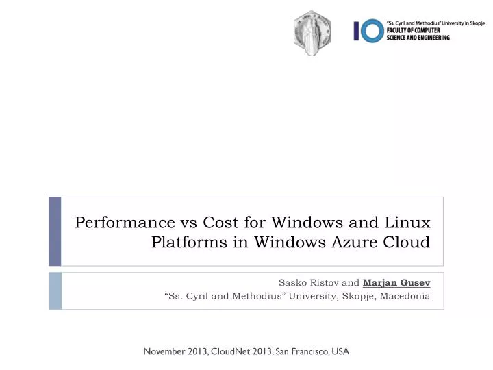 performance vs cost for windows and linux platforms in windows azure cloud