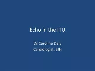 Echo in the ITU