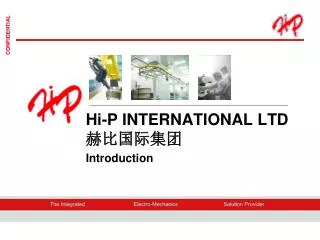 Hi-P INTERNATIONAL LTD ??????