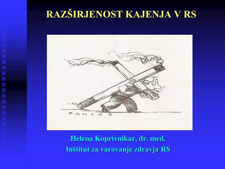 raz irjenost kajenja v rs