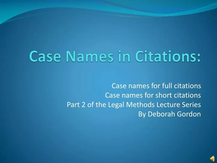case names in citations