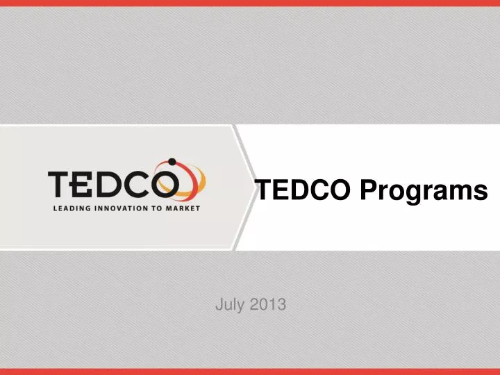 tedco programs