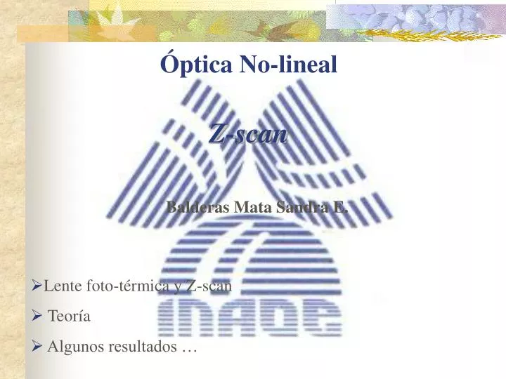 ptica no lineal z scan