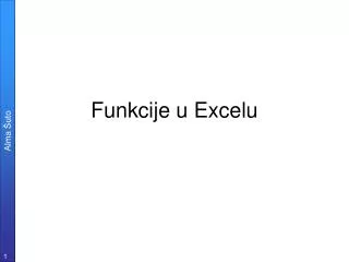 funkcije u excelu