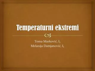 temperaturni ekstremi
