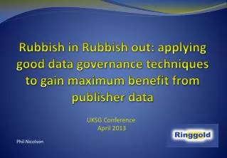 UKSG Conference April 2013