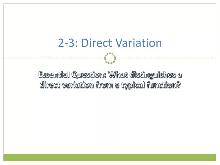 2 3 direct variation