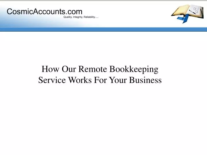 how our remote bookkeeping service works for your business