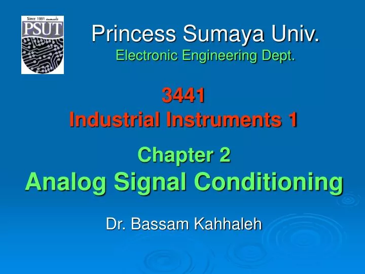 3441 industrial instruments 1 chapter 2 analog signal conditioning