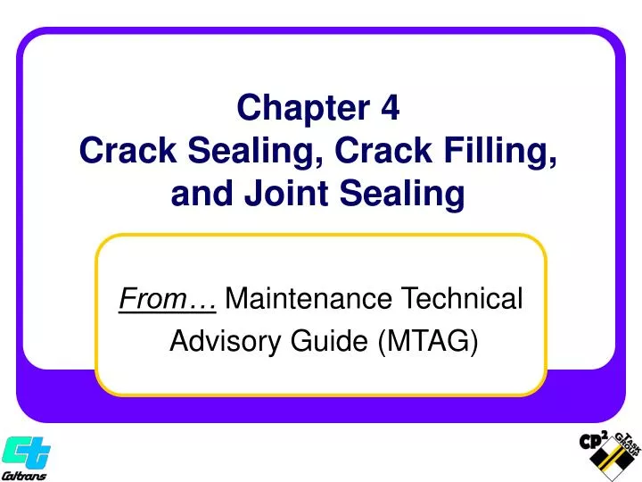 chapter 4 crack sealing crack filling and joint sealing