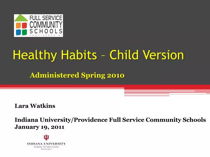 healthy habits child version