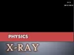X-RAY - slide 1