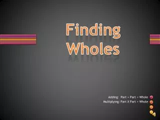 Finding Wholes