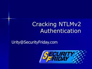 Cracking NTLMv2 Authentication