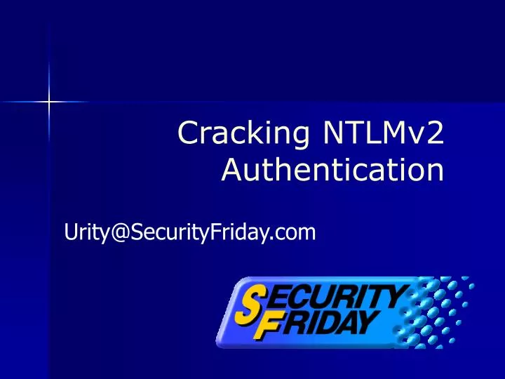 cracking ntlmv2 authentication