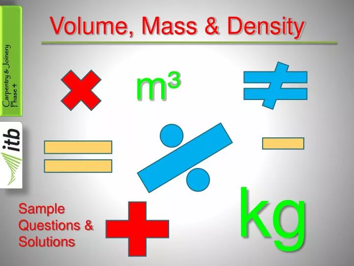 volume mass density