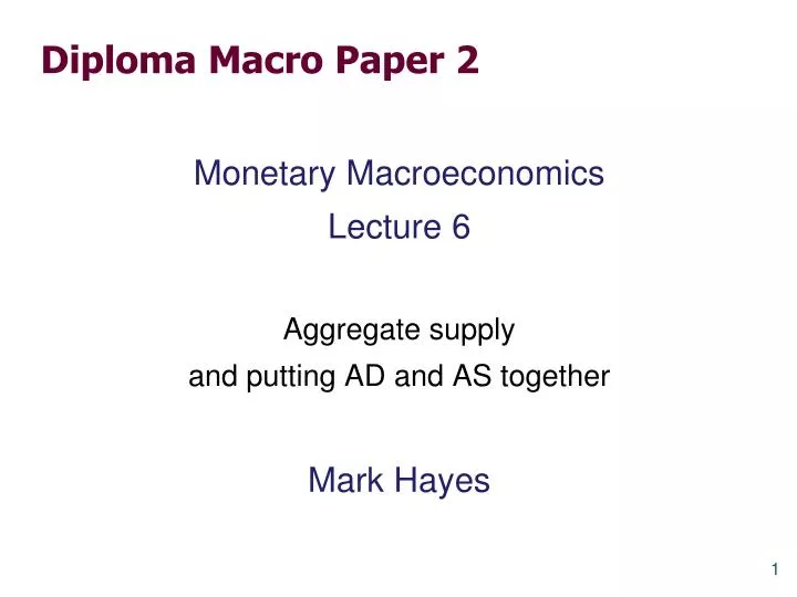 diploma macro paper 2