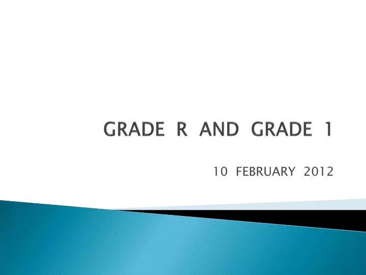 grade r and grade 1