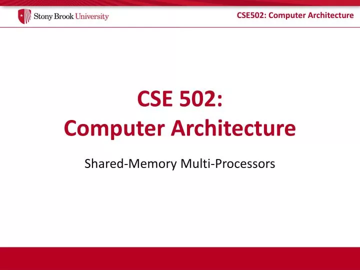 cse 502 computer architecture