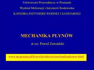 mechanika p yn w