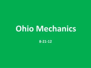 Ohio Mechanics