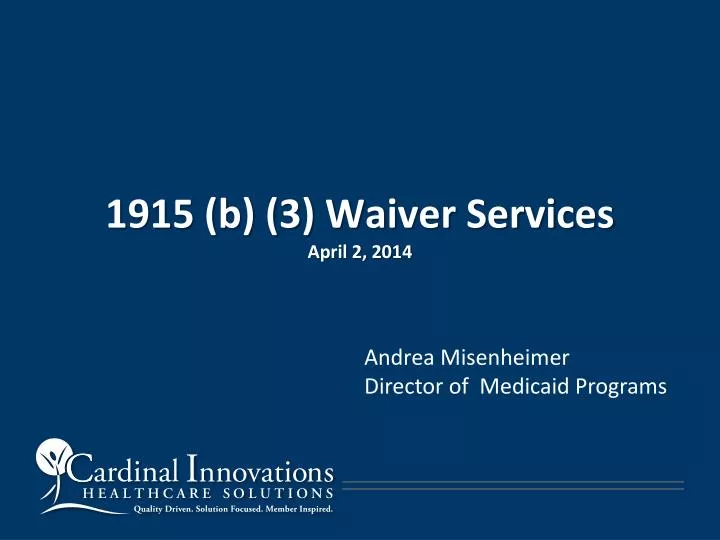 1915 b 3 waiver services april 2 2014