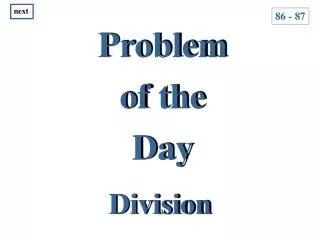 Problem of the Day