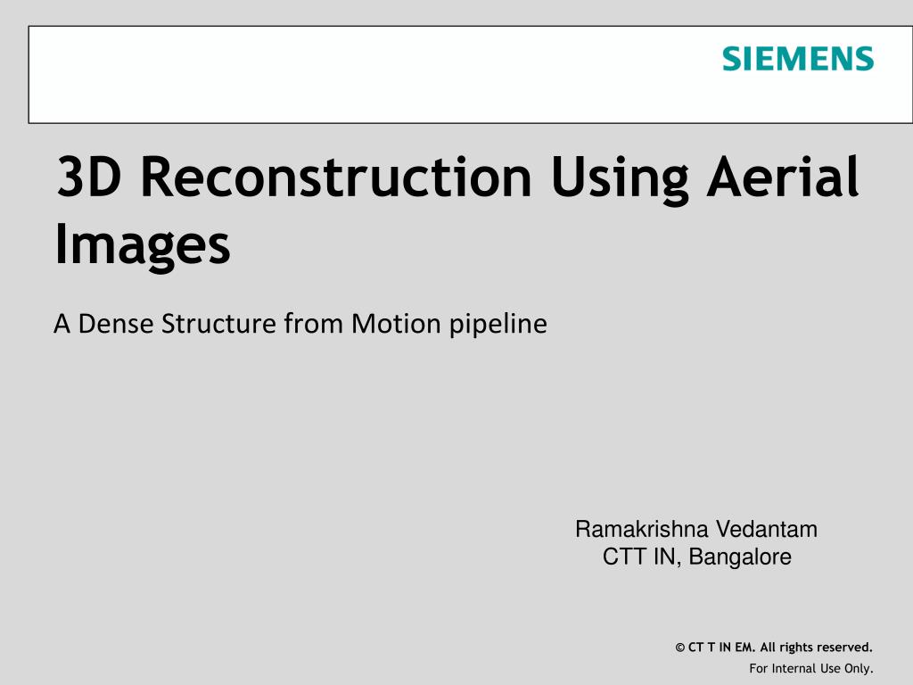 PPT - 3D Reconstruction Using Aerial Images PowerPoint Presentation ...