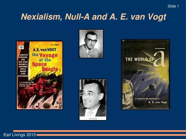 nexialism null a and a e van vogt