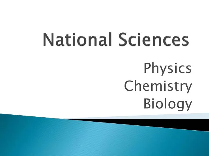 national sciences