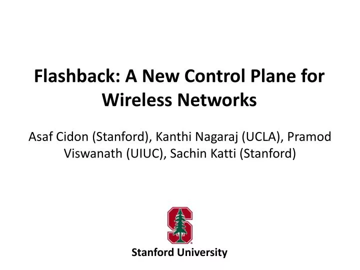 flashback a new control plane for wireless networks