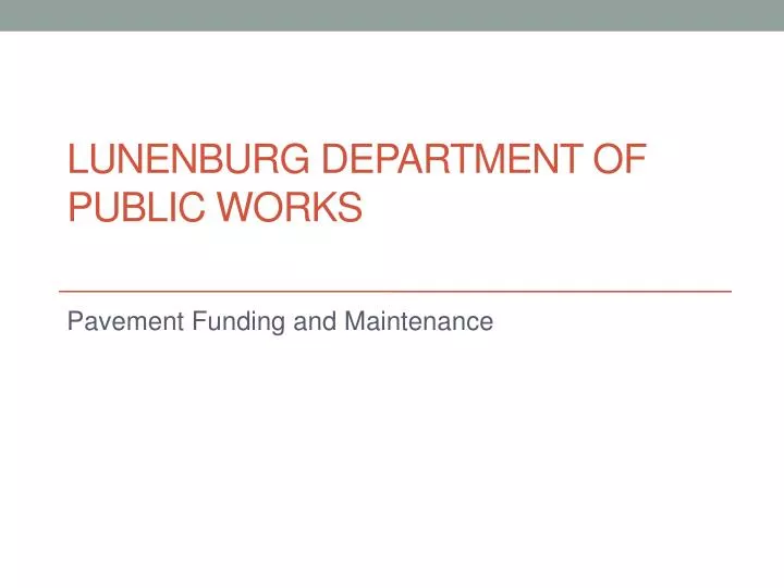lunenburg department of public works
