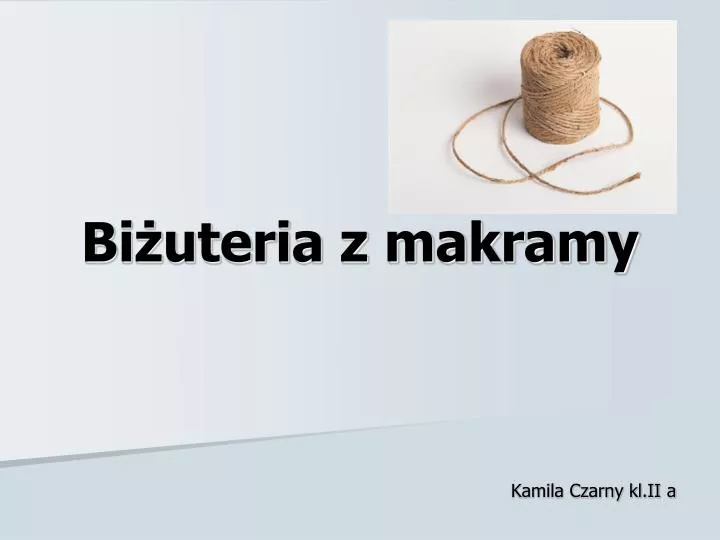 bi uteria z makramy