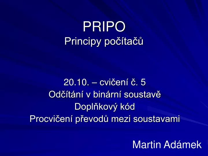 pripo principy po ta