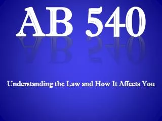 AB 540