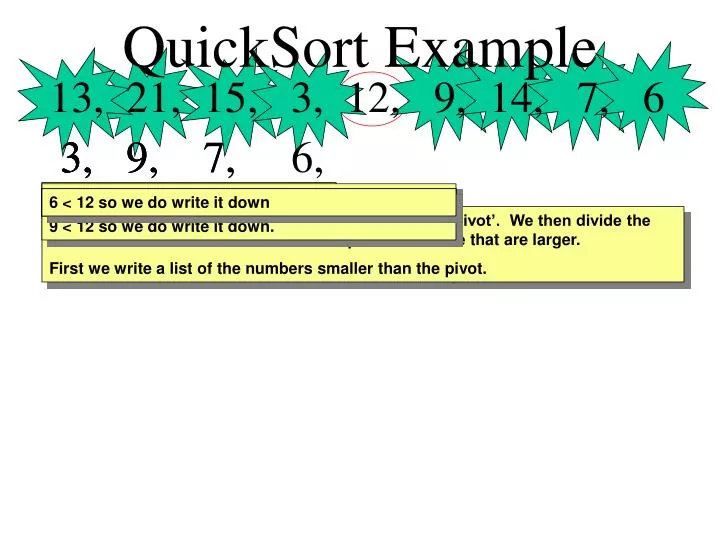 quicksort example