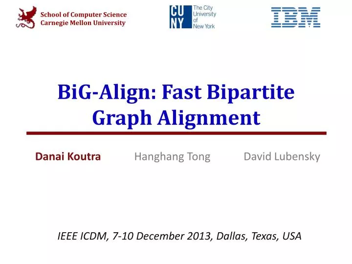 big align fast bipartite graph alignment