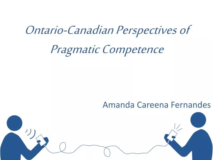 ontario canadian perspectives of pragmatic competence