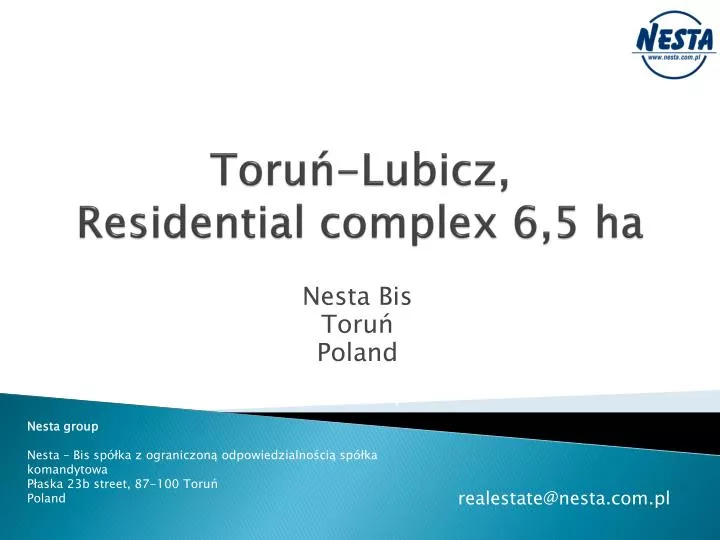 toru lubicz residential complex 6 5 ha