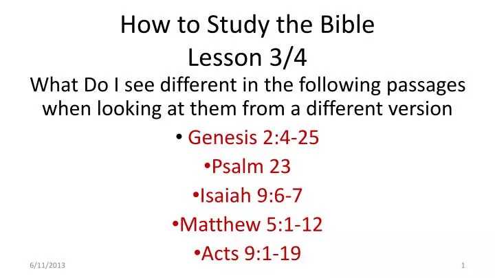 how to study the bible lesson 3 4